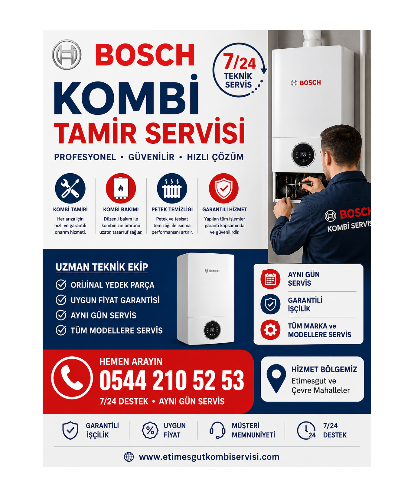 BOSCH KOMBİ TAMİR SERVİSİ