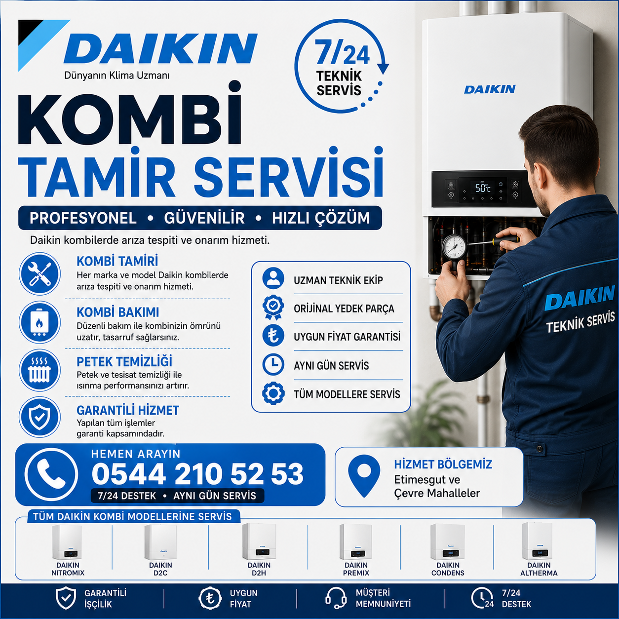 DAİKİN KOMBİ TAMİR SERVİSİ