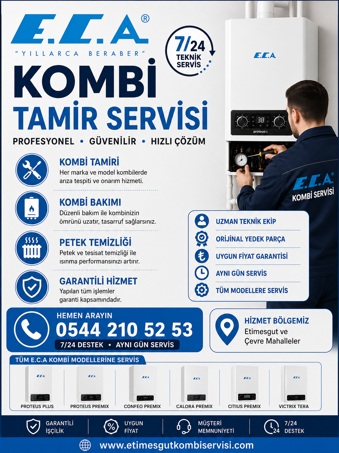 ECA KOMBİ TAMİR SERVİSİ